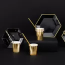 Тарелки черные с золотым кантом (6 шт.) Тарелки черные с золотым кантом (6 шт.)