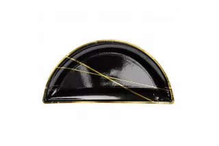 Тарелки черные с золотыми линиями (6 шт.) Тарелки черные с золотыми линиями (6 шт.)