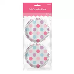 Формы для кексов Горошек розовый (50 шт.) Формы для кексов Горошек розовый (50 шт.)