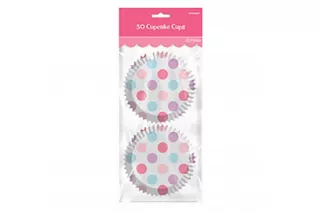 Формы для кексов Горошек розовый (50 шт.) Формы для кексов Горошек розовый (50 шт.)
