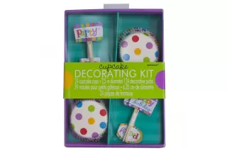 Топперы и формы для кексов «Горошек»  Топперы и формы для кексов «Горошек»