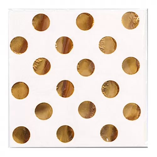 Салфетки Горошек Золото (6 шт.) Салфетки Горошек Золото (6 шт.)