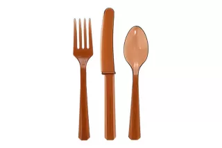 Столовые приборы шоколадные (3х8 шт.) Столовые приборы шоколадные (3х8 шт.)