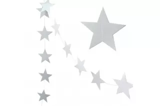 Гирлянда Звезды серебро Гирлянда Звезды серебро