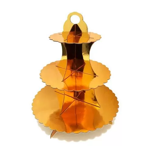 Подставка для десертов золотая Подставка для десертов золотая