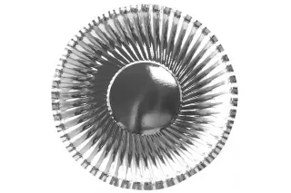 Тарелки серебро фактурные (6 шт.)