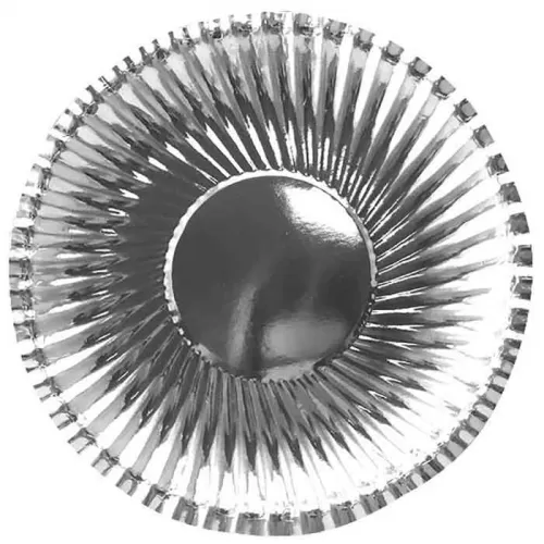 Тарелки серебряные одноразовые (6 шт.)