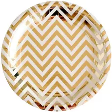 Тарелки Золотой шеврон (6 шт.) Тарелки Золотой шеврон (6 шт.)