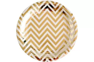 Тарелки Золотой шеврон (6 шт.) Тарелки Золотой шеврон (6 шт.)