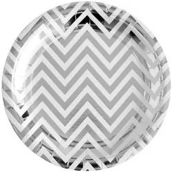 Тарелки серебряные шеврон 18 см (6 шт.) Тарелки серебряные шеврон 18 см (6 шт.)