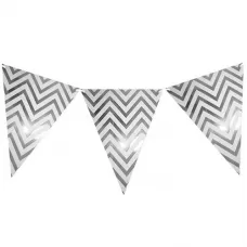 Флажки серебряные Шеврон