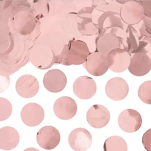 Конфетти Золото розовое круги Конфетти Золото розовое круги