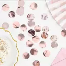 Конфетти Золото розовое круги Конфетти Золото розовое круги