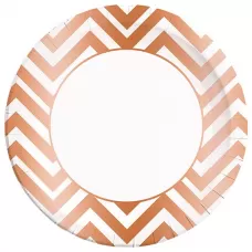 Тарелки Золото розовое шеврон (8 шт.) Тарелки Золото розовое шеврон (8 шт.)