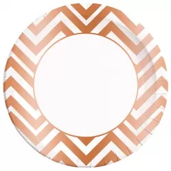 Тарелки Золото розовое шеврон (8 шт.) Тарелки Золото розовое шеврон (8 шт.)