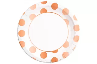 Тарелки Золото розовое горошек (8 шт.) Тарелки Золото розовое горошек (8 шт.)