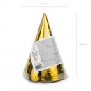 Колпачки золотые со звездами (6 шт.)