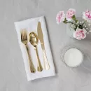 Золотые одноразовые столовые приборы (3х6 шт.) Золотые одноразовые столовые приборы (3х6 шт.)