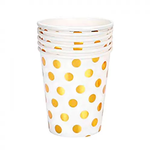 Стакан Конфетти Золото (6 шт.)