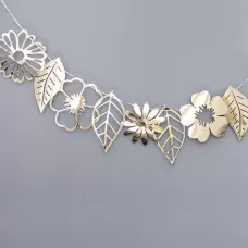 Гирлянда Листья и Цветы золотые  Гирлянда Листья и Цветы золотые