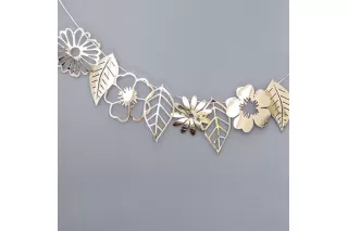 Гирлянда Листья и Цветы золотые  Гирлянда Листья и Цветы золотые