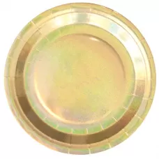 Тарелки Золото голография 23 см (6 шт.) Тарелки Золото голография 23 см (6 шт.)