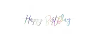 Гирлянда Happy Birthday перламутр Гирлянда Happy Birthday перламутр