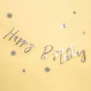Гирлянда Нарру Birthday серебро Гирлянда Нарру Birthday серебро