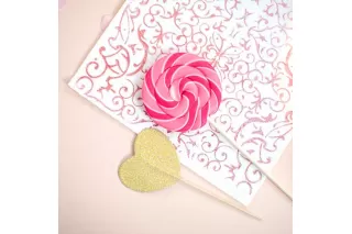 Топперы Сердце золото (6 шт.) Топперы Сердце золото (6 шт.)