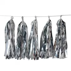 Гирлянда Тассел серебро