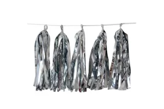 Гирлянда Тассел серебро Гирлянда Тассел серебро