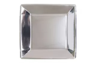 Тарелки Серебро квадратные (25 шт.) Тарелки Серебро квадратные (25 шт.)