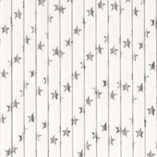 Трубочки серебряные звезды (25 шт.) Трубочки серебряные звезды (25 шт.)