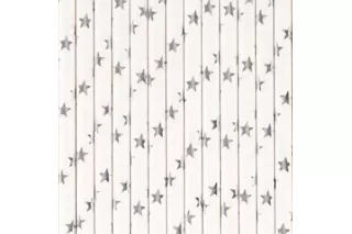 Трубочки серебряные звезды (25 шт.) Трубочки серебряные звезды (25 шт.)