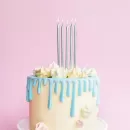 Свечи серебро высокие (12 шт.) Свечи серебро высокие (12 шт.)