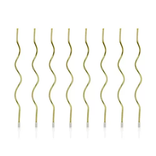 Свечи золотые Спираль с держателями (8 шт.) Свечи золотые Спираль с держателями (8 шт.)