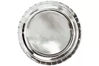 Тарелки серебро 23 см (6 шт.) Тарелки серебро 23 см (6 шт.)