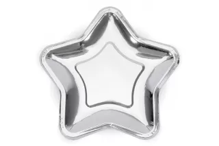 Тарелки серебряная звезда 23 см (6 шт.) Тарелки серебряная звезда 23 см (6 шт.)