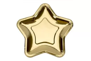 Тарелки золотая звезда 23 см (6 шт.) Тарелки золотая звезда 23 см (6 шт.)