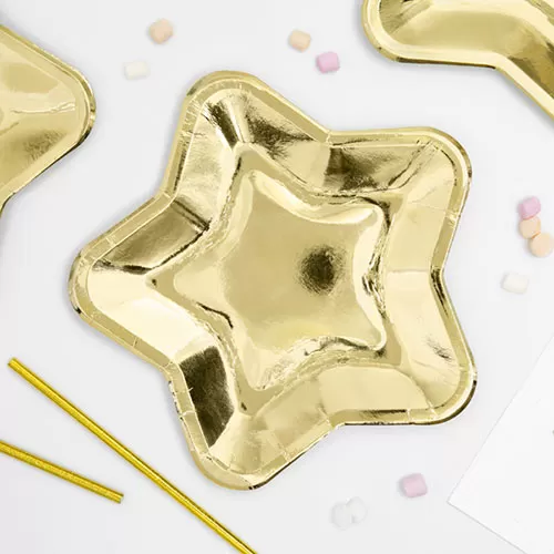 Тарелки Золотая звезда (6 шт.) Тарелки Золотая звезда (6 шт.)
