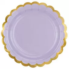 Тарелки лиловые с золотой каймой (6 шт.) Тарелки лиловые с золотой каймой (6 шт.)