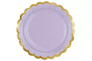 Тарелки лиловые с золотой каймой (6 шт.) Тарелки лиловые с золотой каймой (6 шт.)