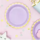 Тарелки лиловые с золотой каймой (6 шт.) Тарелки лиловые с золотой каймой (6 шт.)