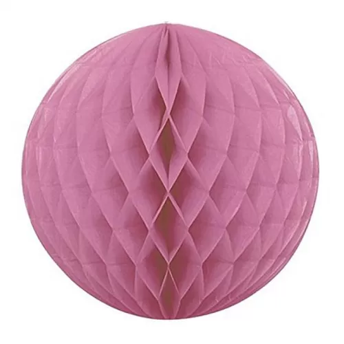 Шар ханикомб бумажный розовый 20 см Шар ханикомб бумажный розовый 20 см