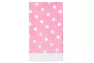 Скатерть розовая Горошек Скатерть розовая Горошек