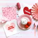 Салфетки розовые Сердца (20 шт.) Салфетки розовые Сердца (20 шт.)