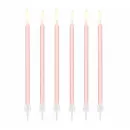 Свеча розовые высокие