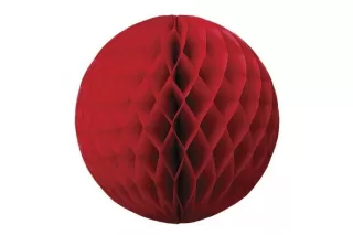 Шар бумажный красный (20 см)