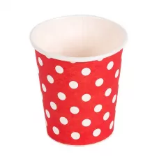 Стаканы красные Горошек (6 шт.) Стаканы красные Горошек (6 шт.)