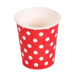 Стаканы красные Горошек (6 шт.) Стаканы красные Горошек (6 шт.)